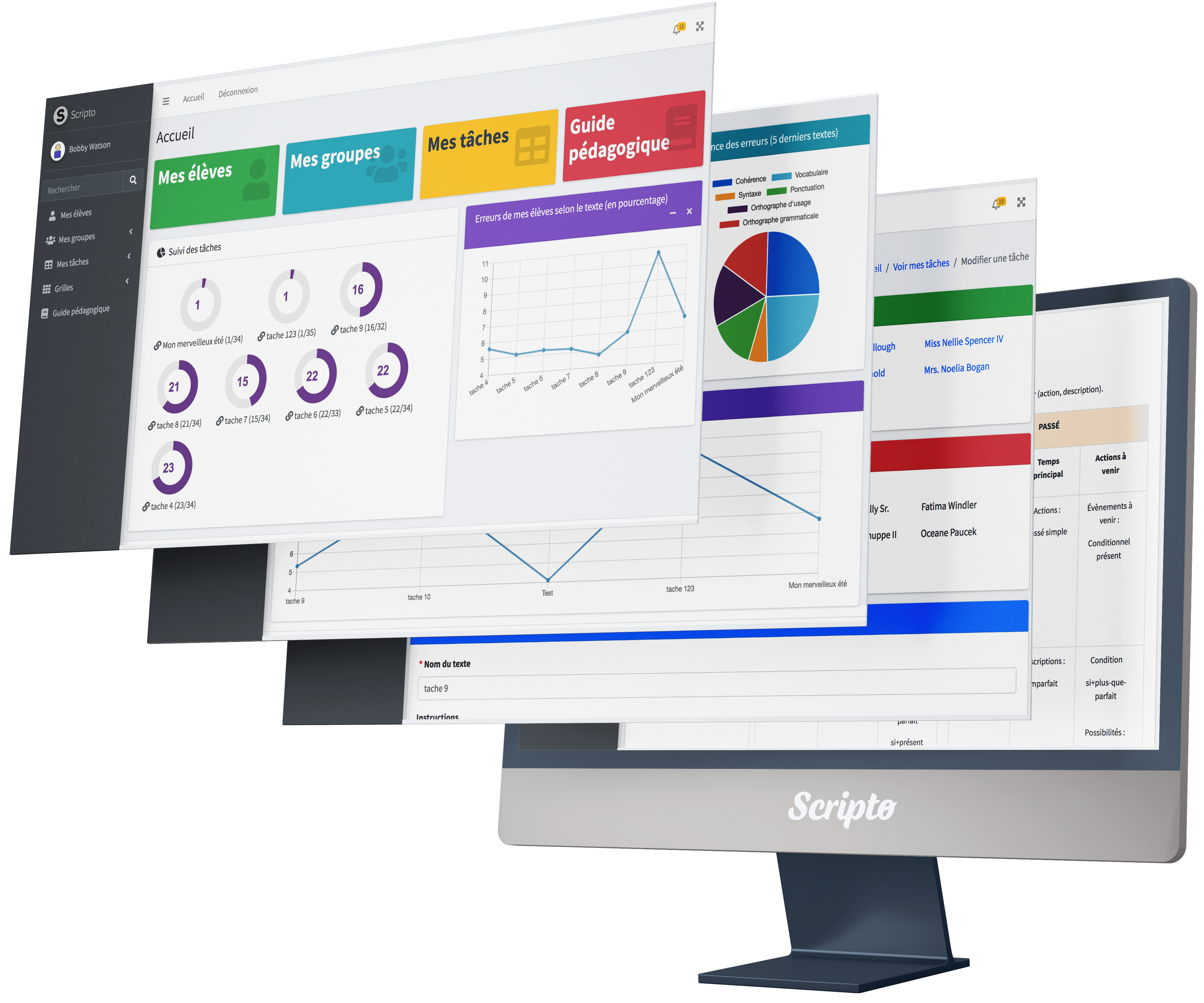 Présentation de l'application Scripto en action